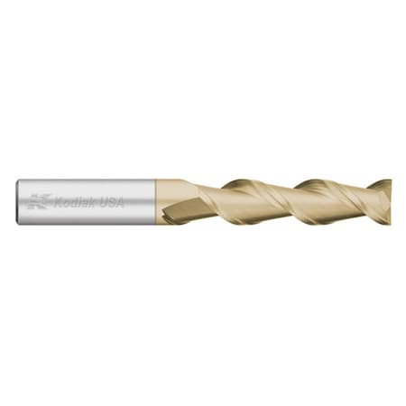 3/16 2 Flute Carbide Endmill Long Length- 45 Deg. ZRN Coated